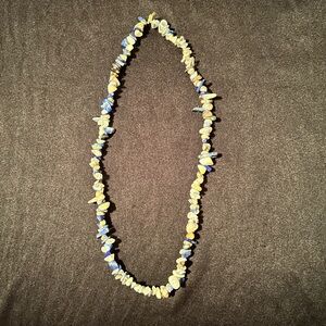 Blue Sodalite & Clear Quartz Necklace